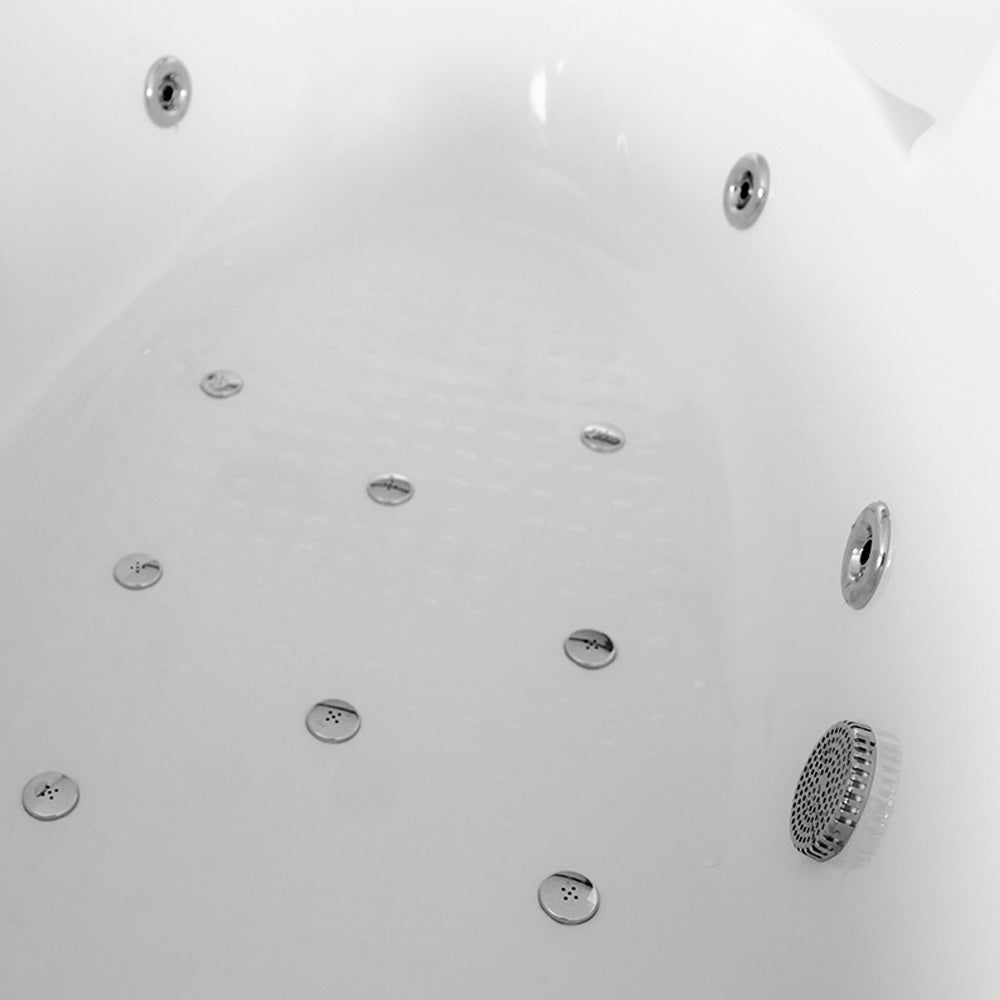 Vasca Idromassaggio asimmetrica Fatima con cromoterapia cm 160x90- Versione Sinistra by CeramicStore | Lo specialista del tuo bagno