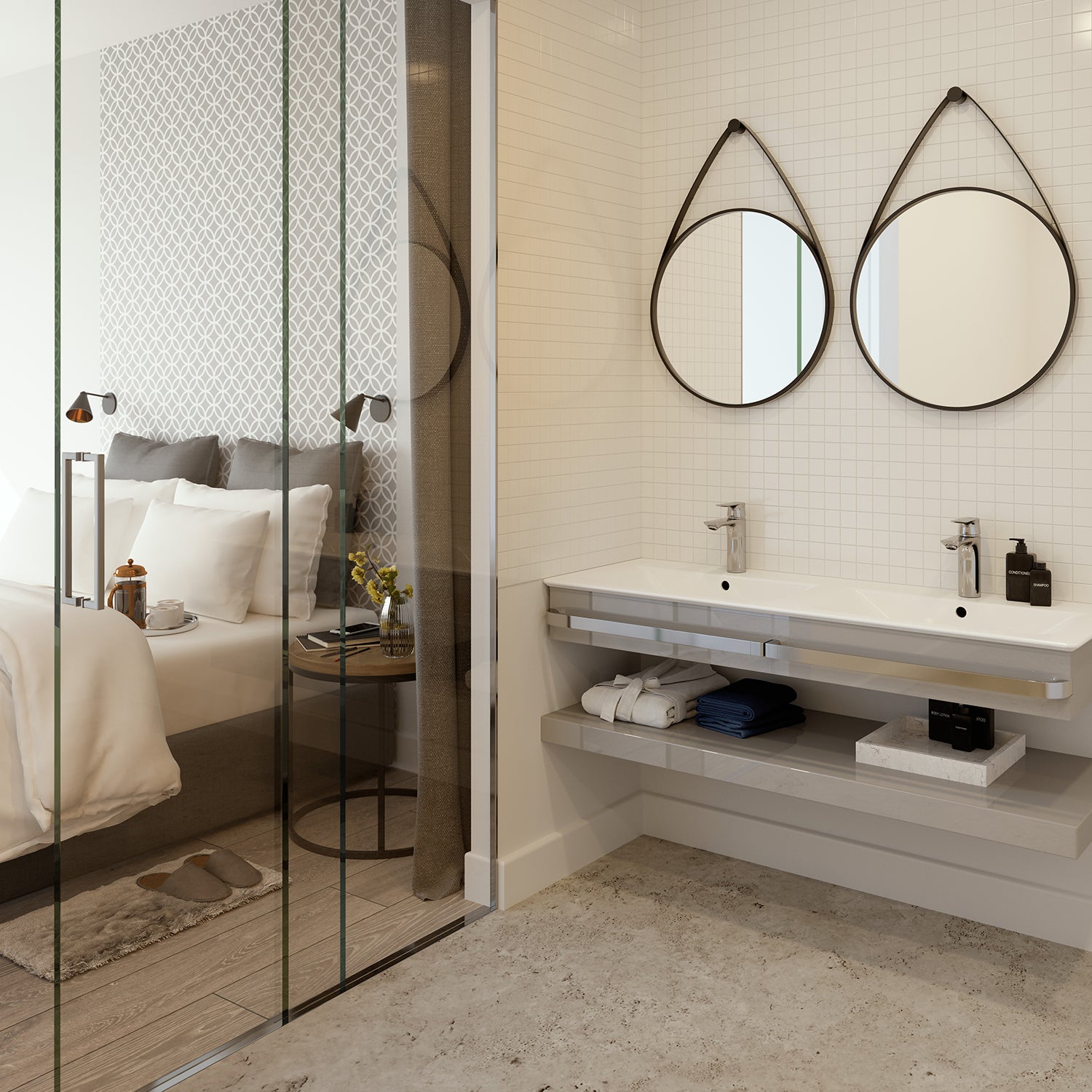 Lavabo sospeso da 124 cm con doppia vasca Ideal Standard Connect AIR by CeramicStore | Lo specialista del tuo bagno