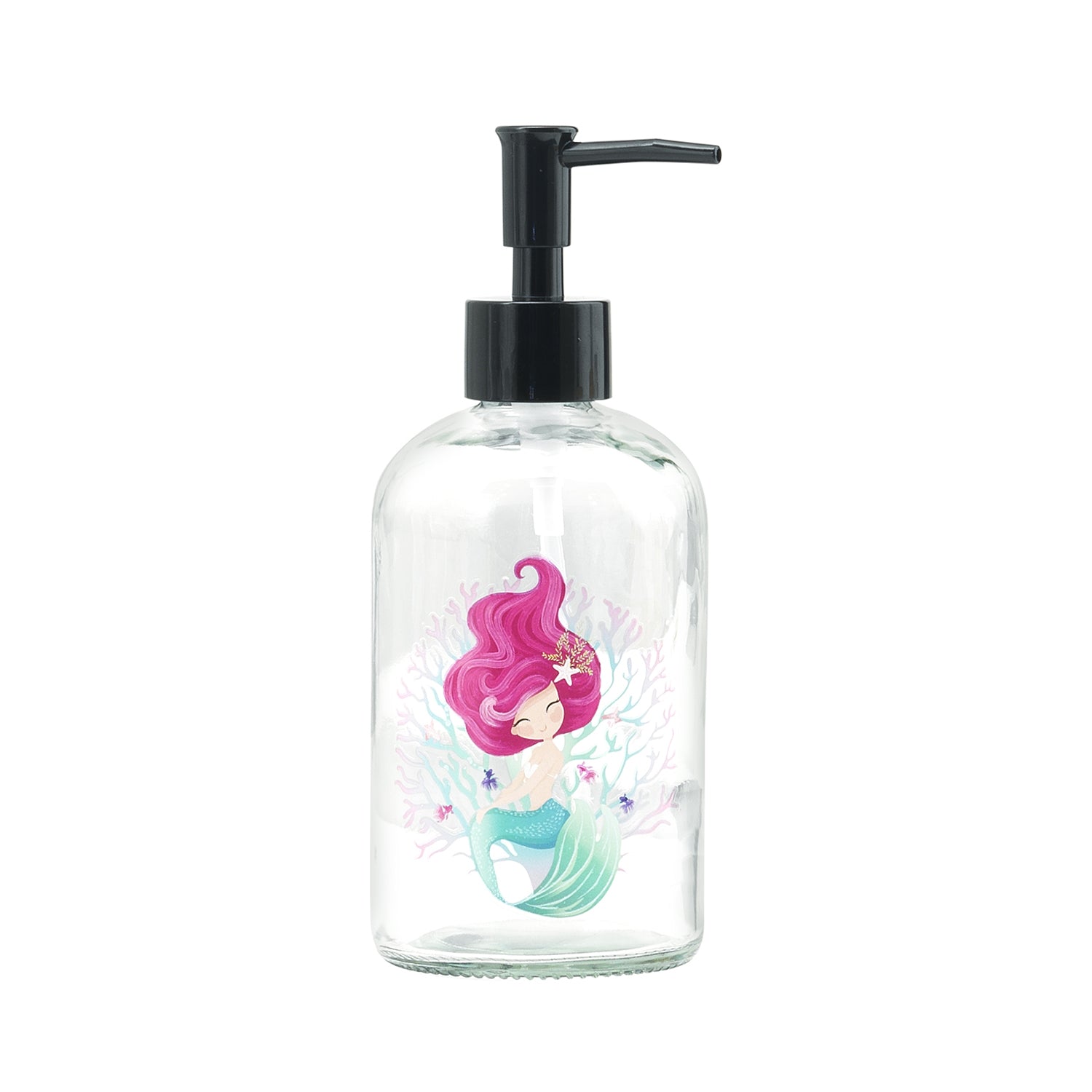 Dispenser sapone con erogatore in plastica nera Gedy serie Gioia - Sirenetta