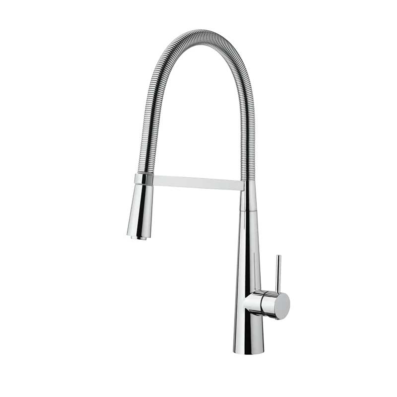 Miscelatore monocomando per lavello cucina con Doccetta Orientabile in ottone Cromo collezione Pico di Mamoli Rubinetterie by CeramicStore | Lo specialista del tuo bagno