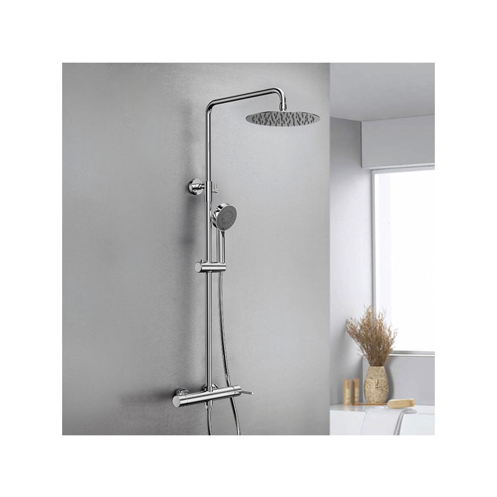 Colonna doccia con soffione ultrapiatto serie 'Round' by GME - Cromata by CeramicStore | Lo specialista del tuo bagno