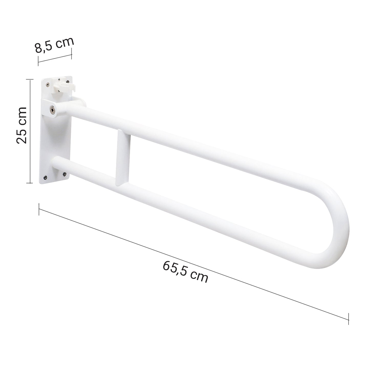 Appoggio ribaltabile modello Fortis di Gedy - Bianco by CeramicStore | Lo specialista del tuo bagno