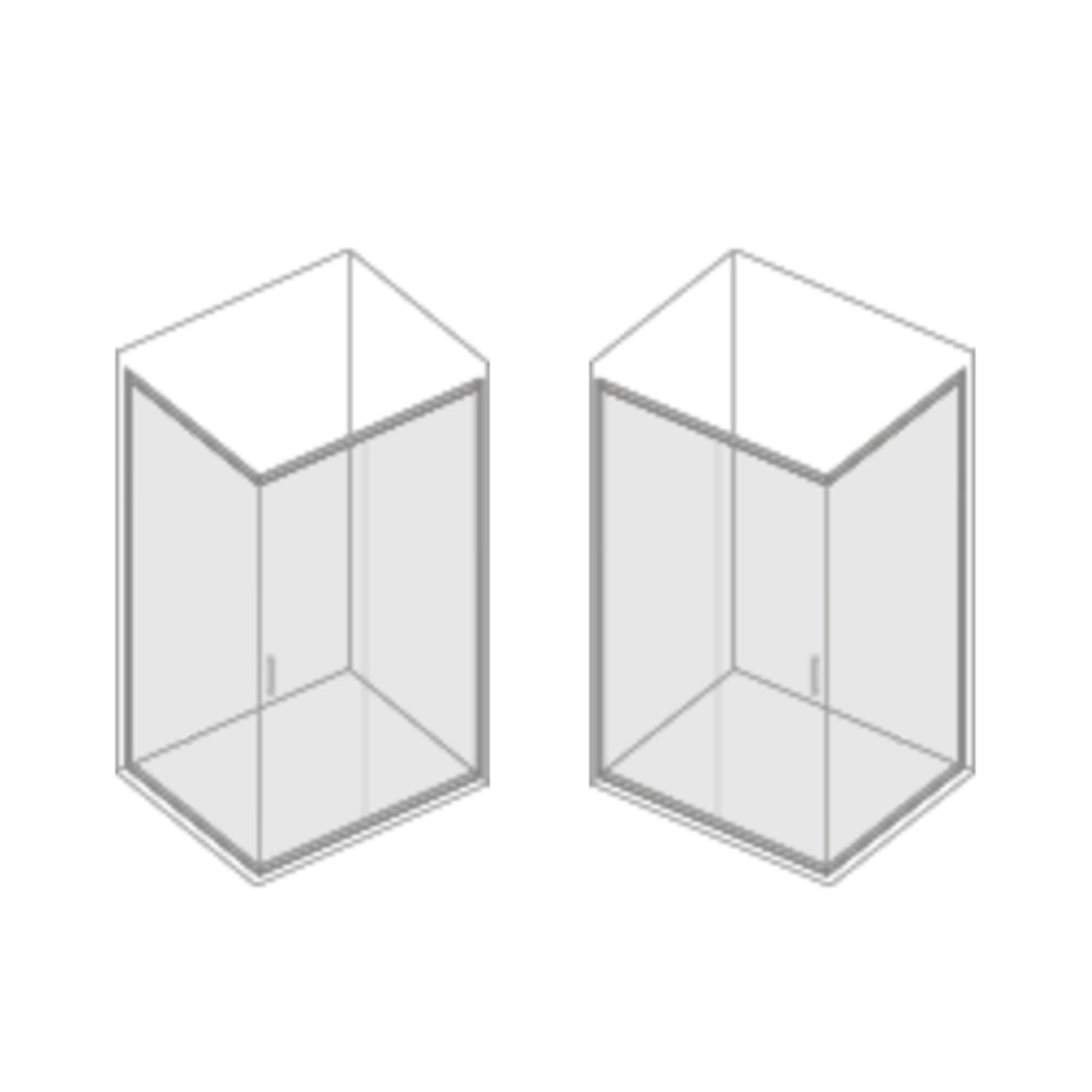 Box doccia 70x120 modello Loop con porta scorrevole cristallo 6 mm anticalcare Smart Clean by CeramicStore | Lo specialista del tuo bagno