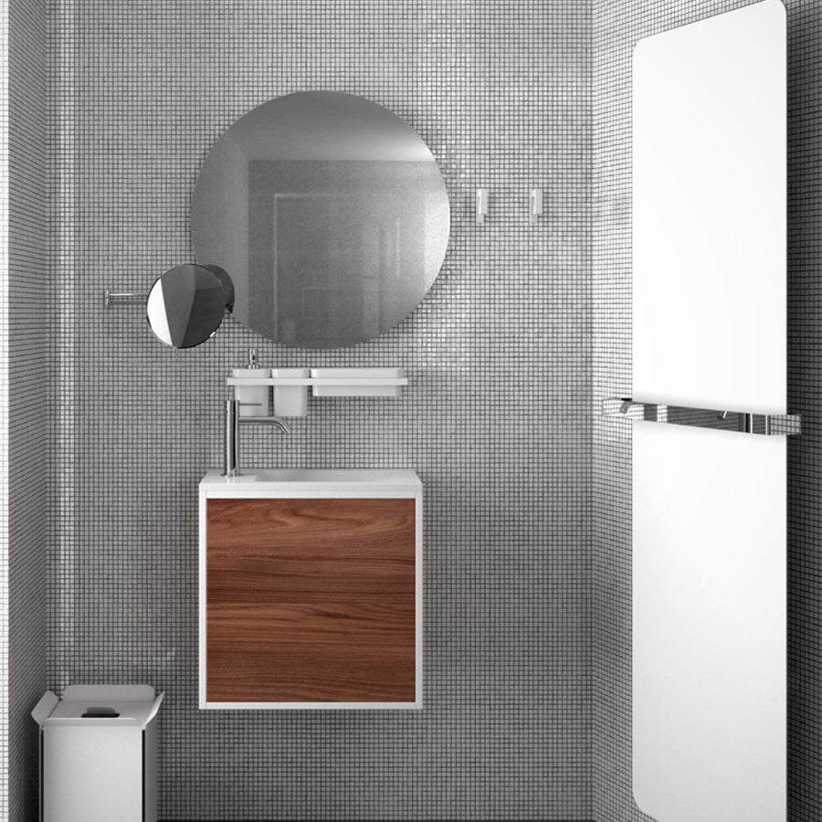 Termoarredo elettrico a muro in acciaio al carbonio collezione Caligo di Lineabeta colore bianco cm 47x179 by CeramicStore | Lo specialista del tuo bagno