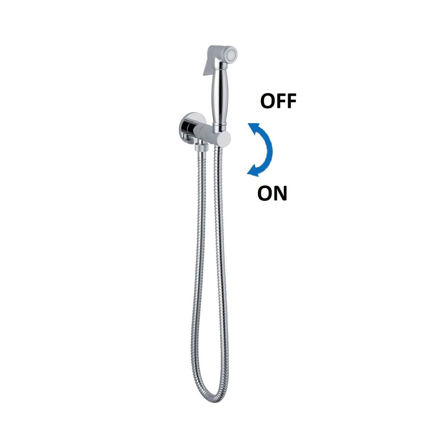 Set idroscopino acqua fredda monogetto con doccia Salomà¨, miscelatore e flessibile in ottone by CeramicStore | Lo specialista del tuo bagno