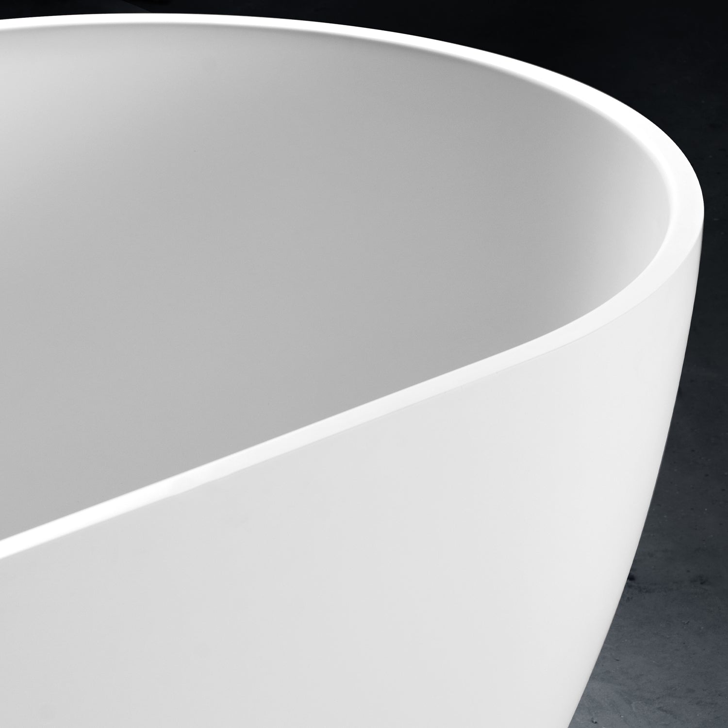 Vasca da bagno modello Clivia 170x80cm in solid surface bianco opaco by CeramicStore | Lo specialista del tuo bagno
