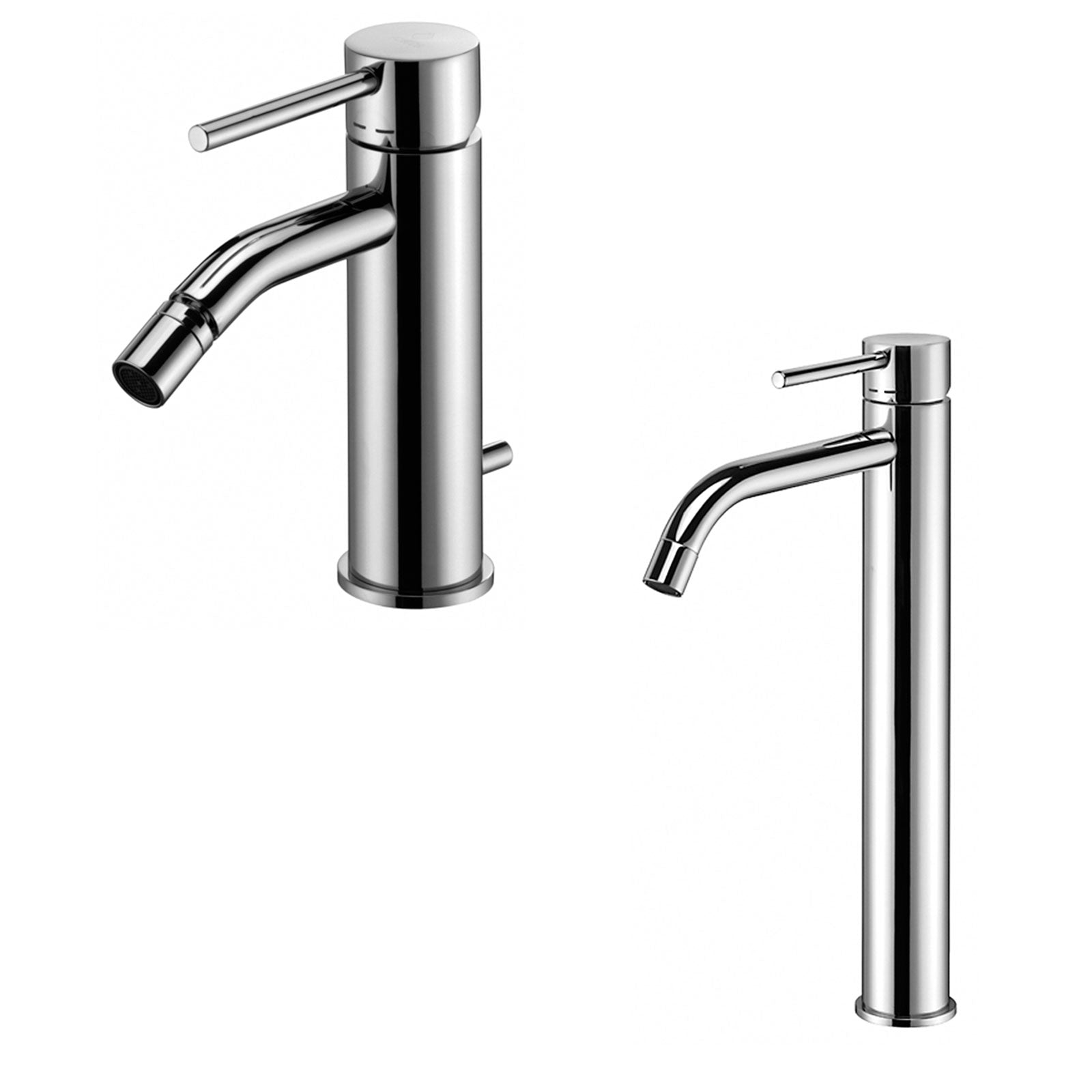 Set di miscelatori lavabo alto e bidet Paffoni Light by CeramicStore | Lo specialista del tuo bagno