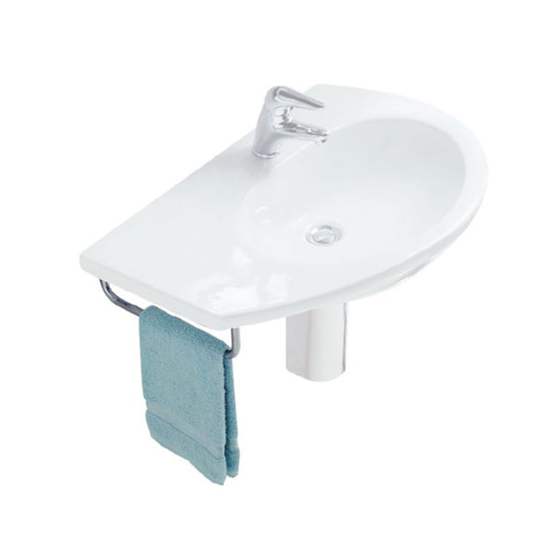 Portasciugamani in ottone cromato per Lavabo Globo Bowl Asimmetrico by CeramicStore | Lo specialista del tuo bagno