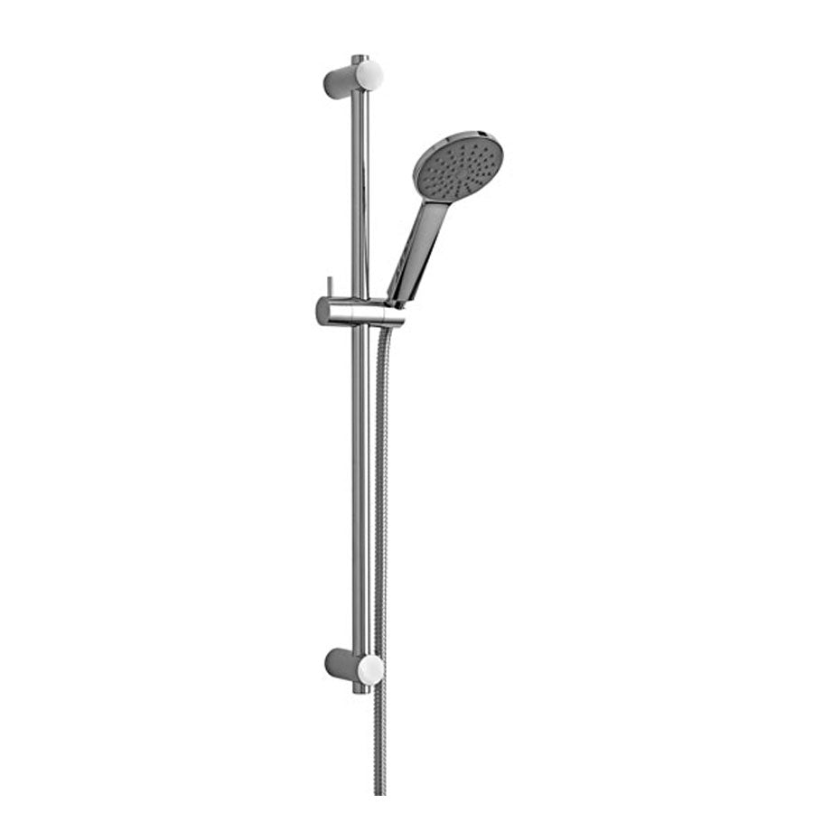 Saliscendi doccia Paffoni ZSAL195 Giada con doccia tonda e asta in metallo by CeramicStore | Lo specialista del tuo bagno