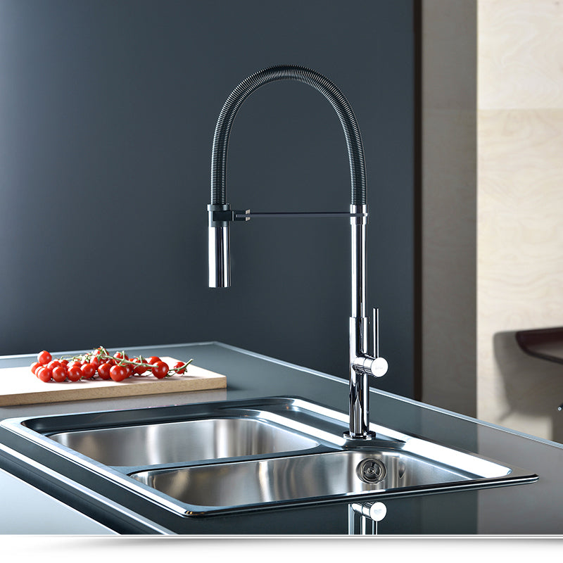 Miscelatore Cucina con doccia estraibile Paffoni Chef CH179CR by CeramicStore | Lo specialista del tuo bagno