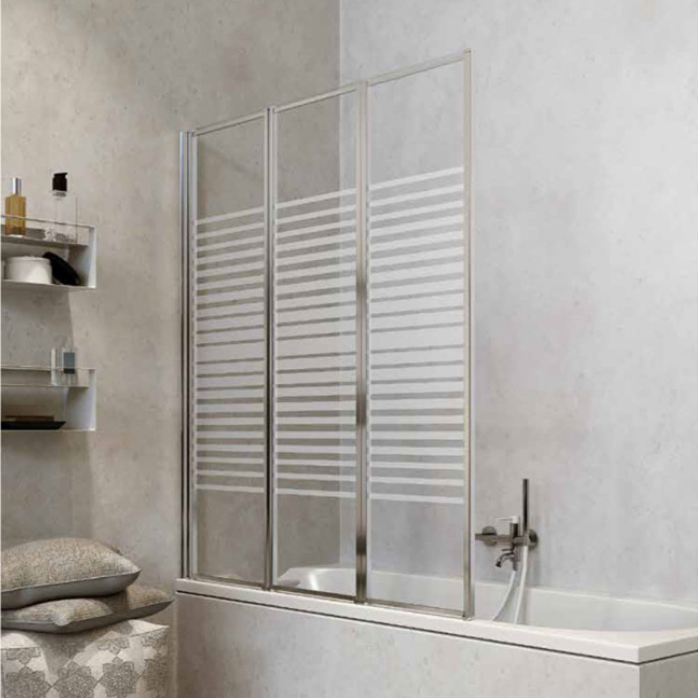Parete Vasca box Doccia in Cristallo serigrafato cm130x140h by CeramicStore | Lo specialista del tuo bagno