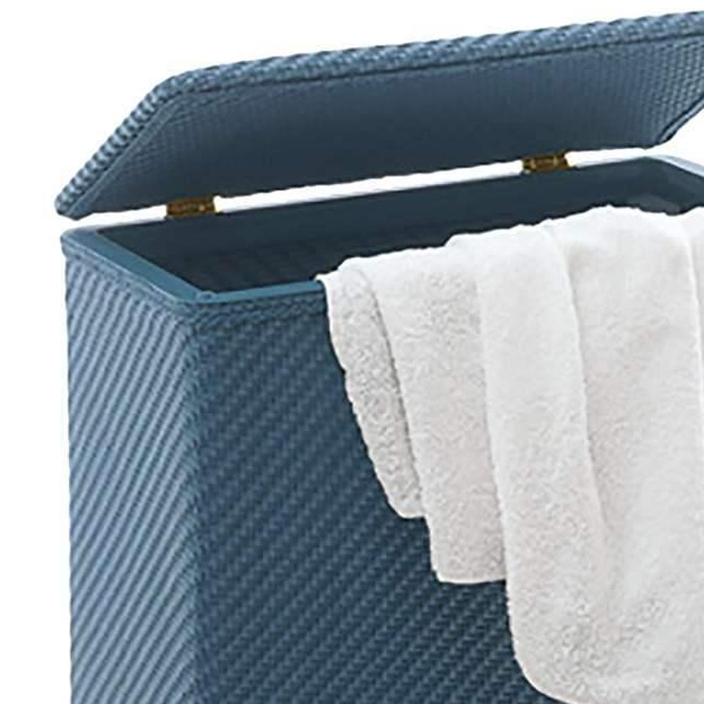 Cesto portabiancheria modello Ambrogio di Gedy - Blu by CeramicStore | Lo specialista del tuo bagno