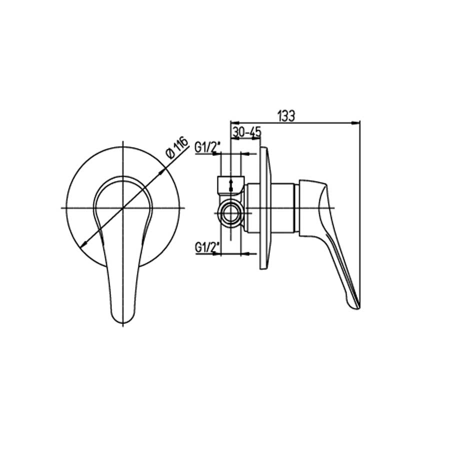 Set di miscelatori da bagno per lavabo, Bidet e Doccia Derby cartuccia ceramica by Argo Rubinetterie by CeramicStore | Lo specialista del tuo bagno