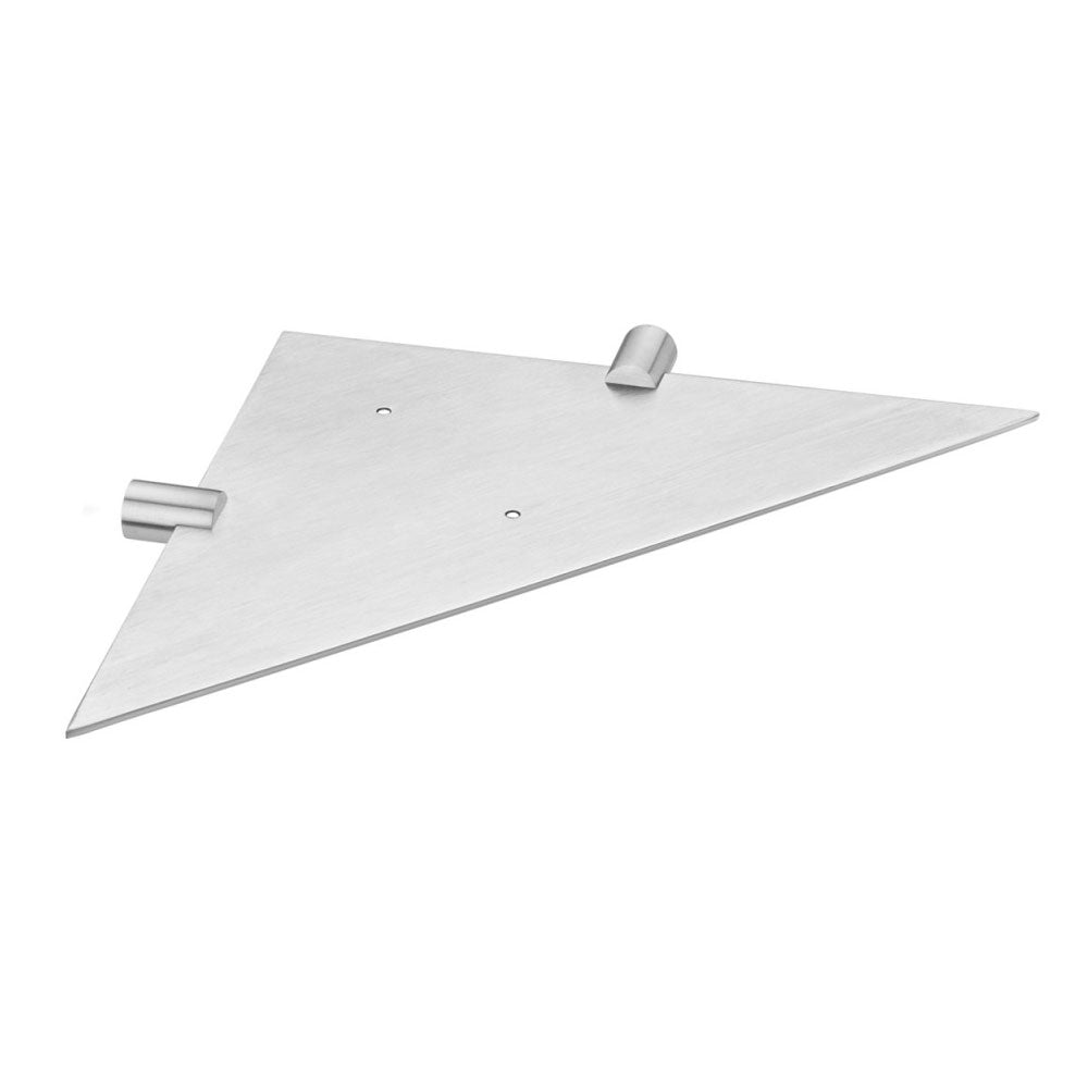 Mensola sospesa ad angolo in acciaio inox satinato della collezione 'Logic' by Cosmic by CeramicStore | Lo specialista del tuo bagno