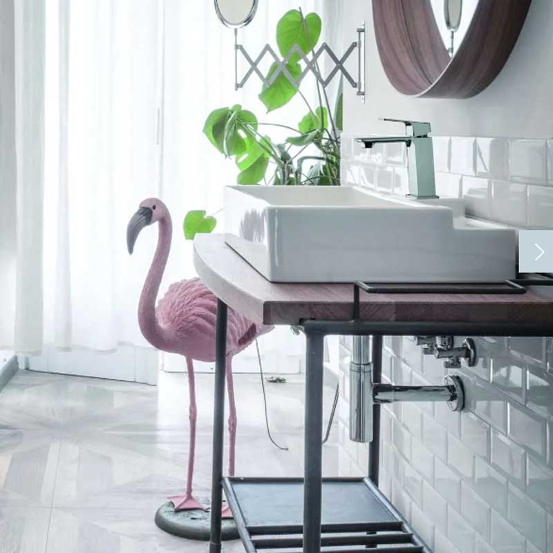 Miscelatore monocomando lavabo con scarico clic clac cromato lucido collezione BLADE di Mamoli Rubinetterie by CeramicStore | Lo specialista del tuo bagno