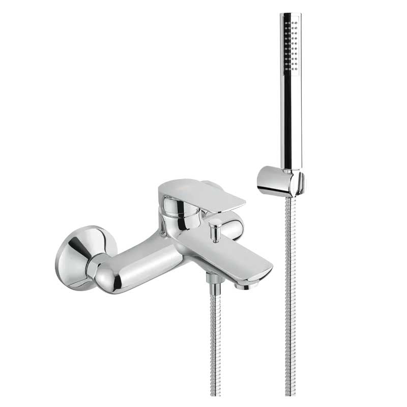 Miscelatore monocomando Vasca con Set Doccia finitura cromato lucido collezione Penelope di Mamoli Rubinetterie by CeramicStore | Lo specialista del tuo bagno