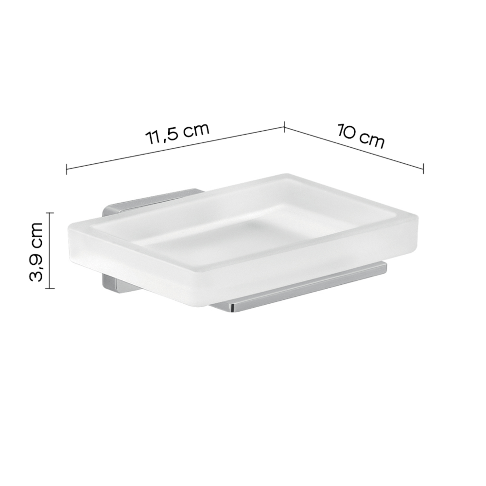 Portasapone a muro in Acciaio Inox Gedy modello Atena - Cromato by CeramicStore | Lo specialista del tuo bagno