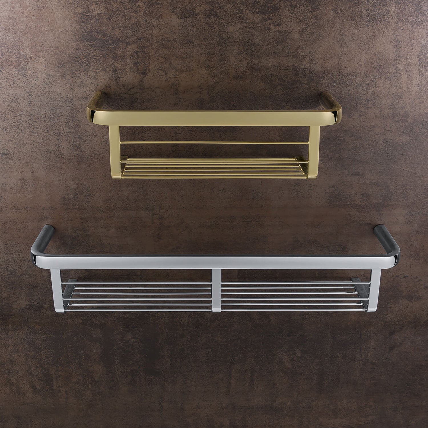 Colombo Design Porta Oggetti 47cm Ottone - Collezione Lulà by CeramicStore | Lo specialista del tuo bagno