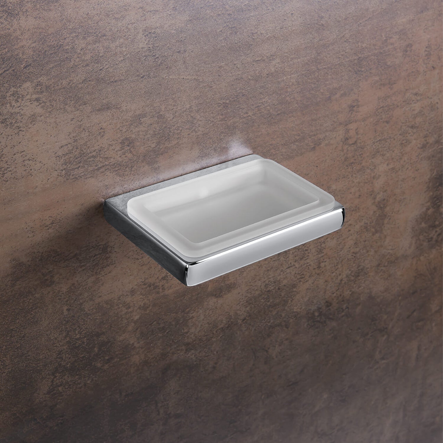 Porta sapone in vetro acidato collezione Lul๠di Colombo Design by CeramicStore | Lo specialista del tuo bagno