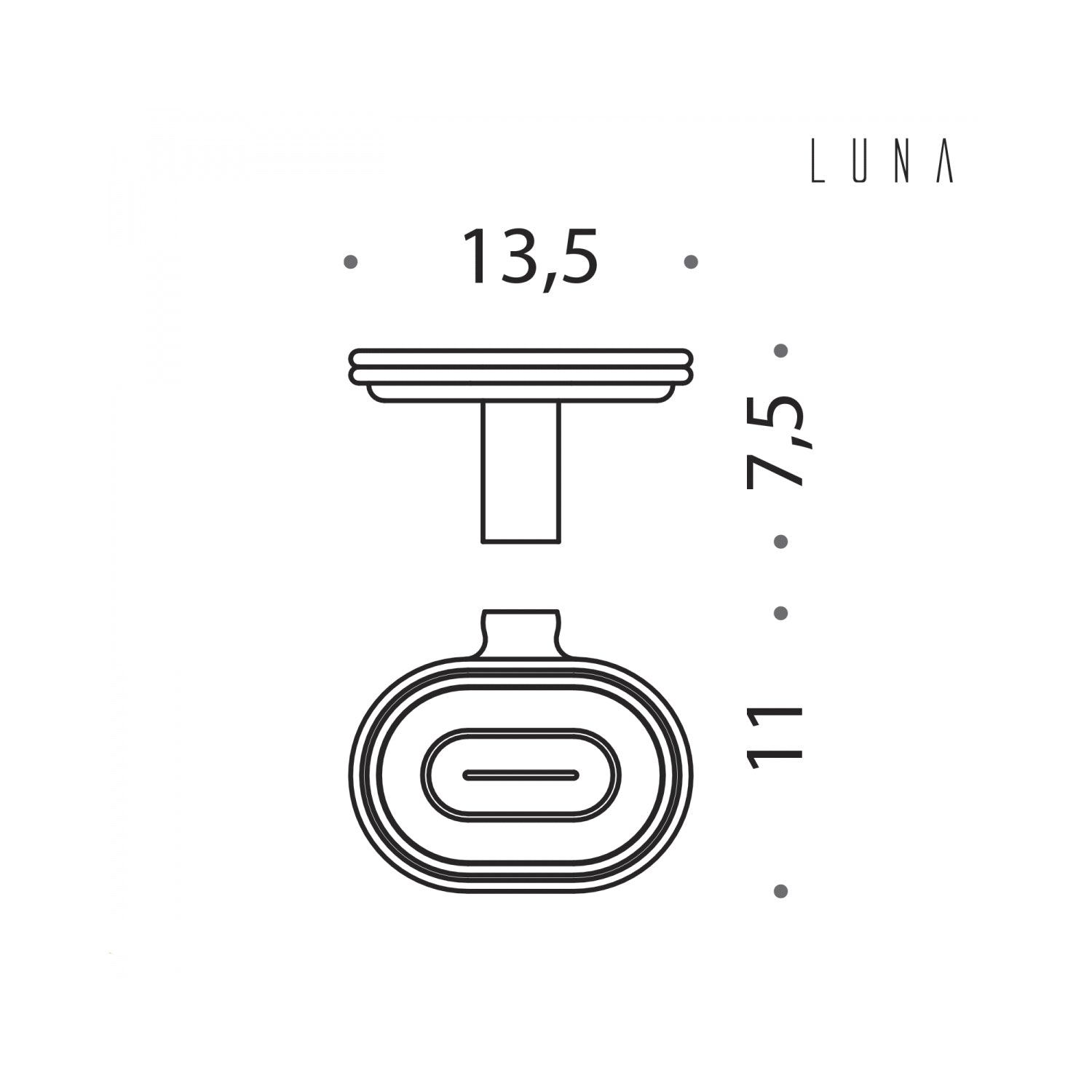 Porta sapone in ottone collezione Luna di Colombo Design by CeramicStore | Lo specialista del tuo bagno