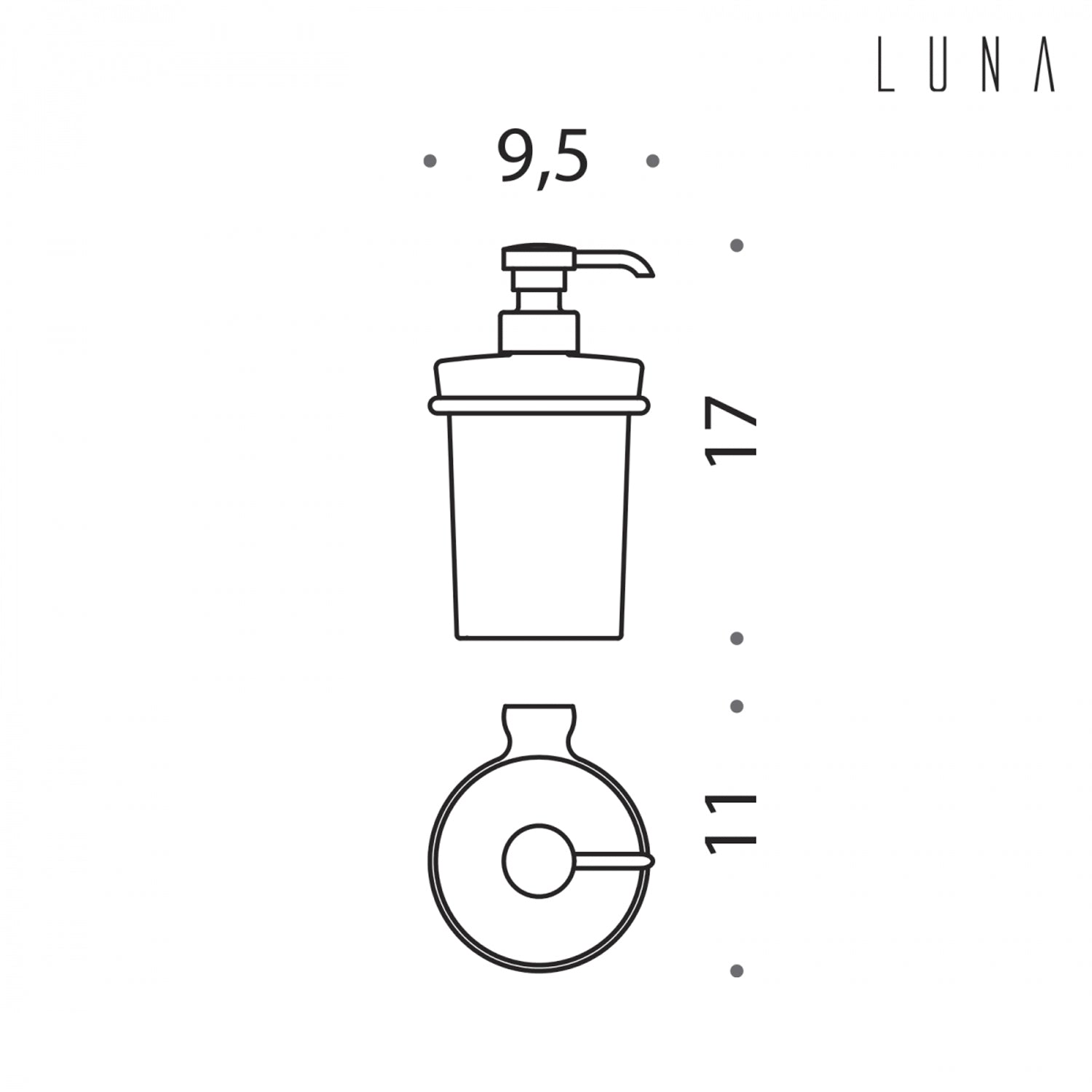Spandisapone in ottone collezione Luna di Colombo Design by CeramicStore | Lo specialista del tuo bagno
