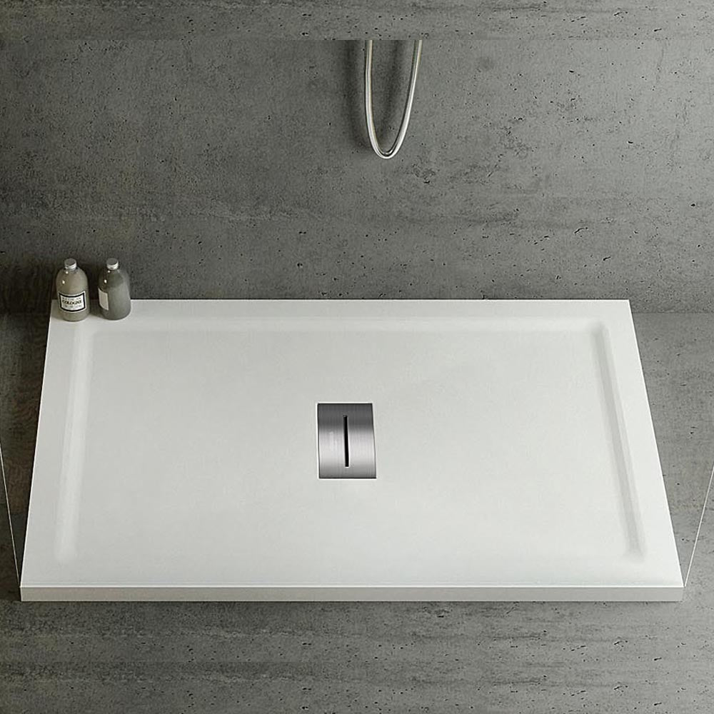 Piatto Doccia in acrilico 70X140 cm H4 con bordi squadrati Relax Design Puro