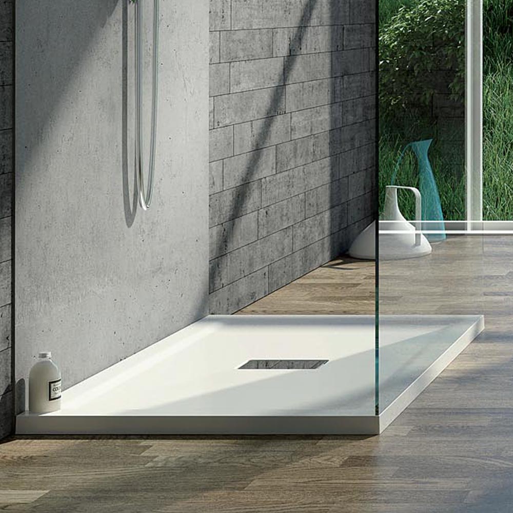 Piatto Doccia in acrilico 70X140 cm H4 con bordi squadrati Relax Design Puro