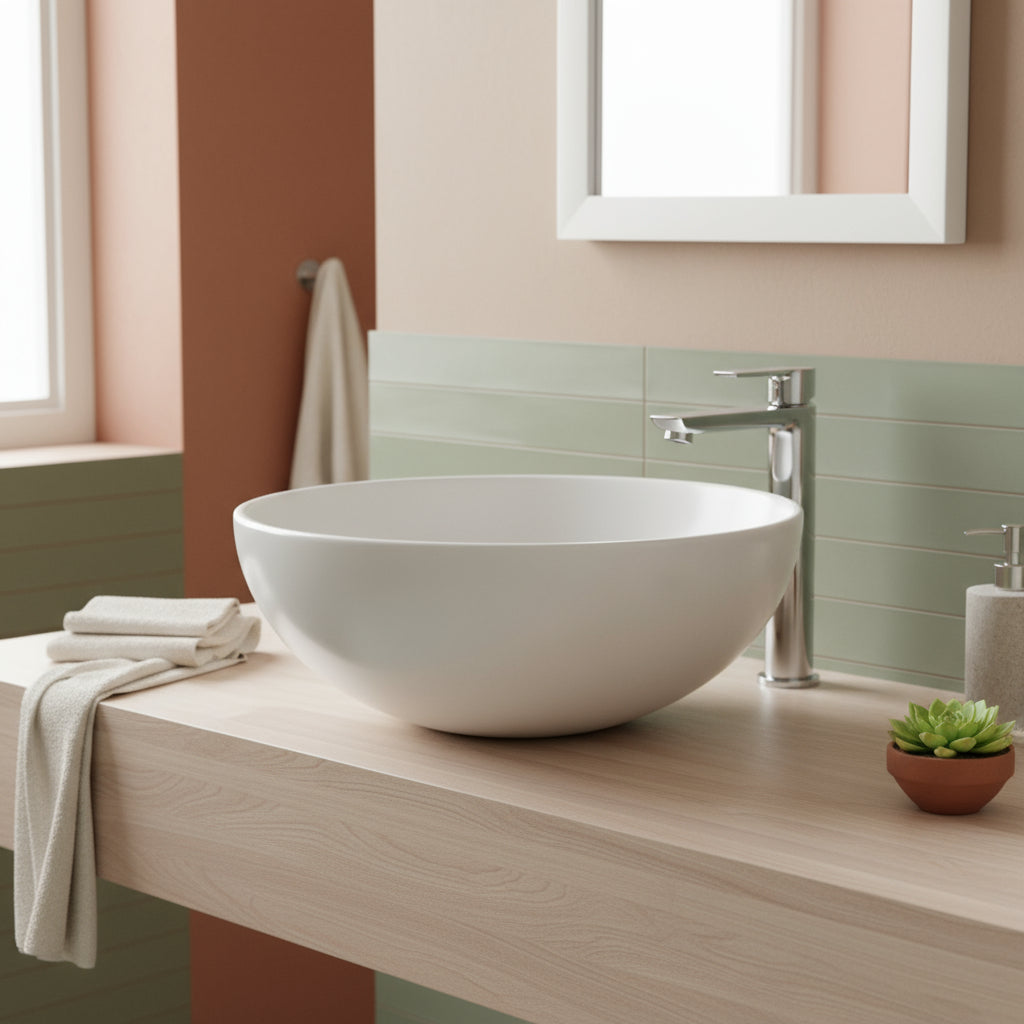 Lavabo da Appoggio in Solid Surface modello Choto Relax Design