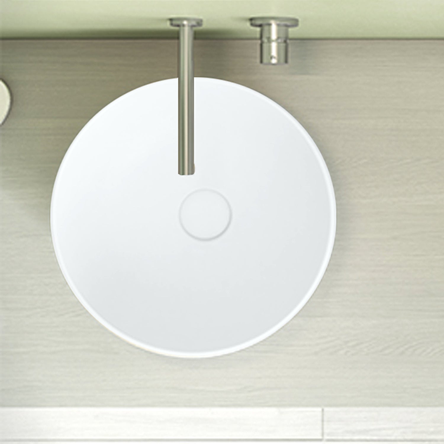 Lavabo d'appoggio bianco opaco Ceramica Globo T- Edge à˜ 37 h.16 cm