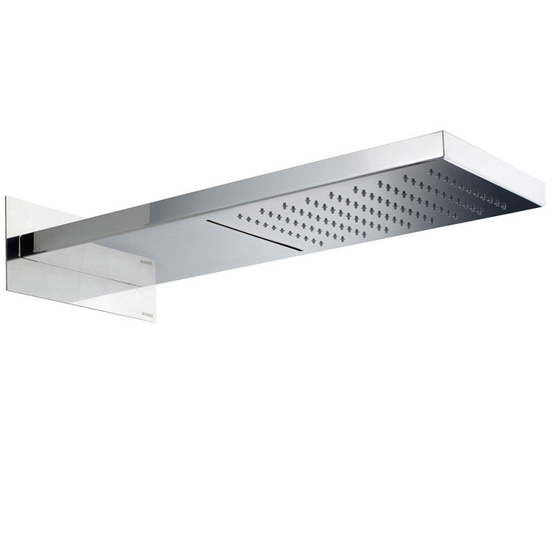 Soffione doccia Bossini Manhattan a 2 getti in acciaio inox con pioggia e cascata by CeramicStore | Lo specialista del tuo bagno
