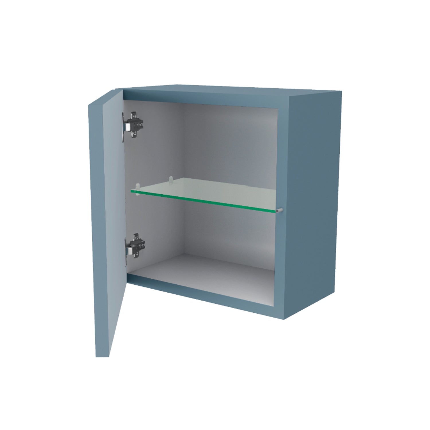 Pensile bagno cubo ad un'anta Blu Pastello Opaco- Cubi&Co modello Symmetry by CeramicStore | Lo specialista del tuo bagno