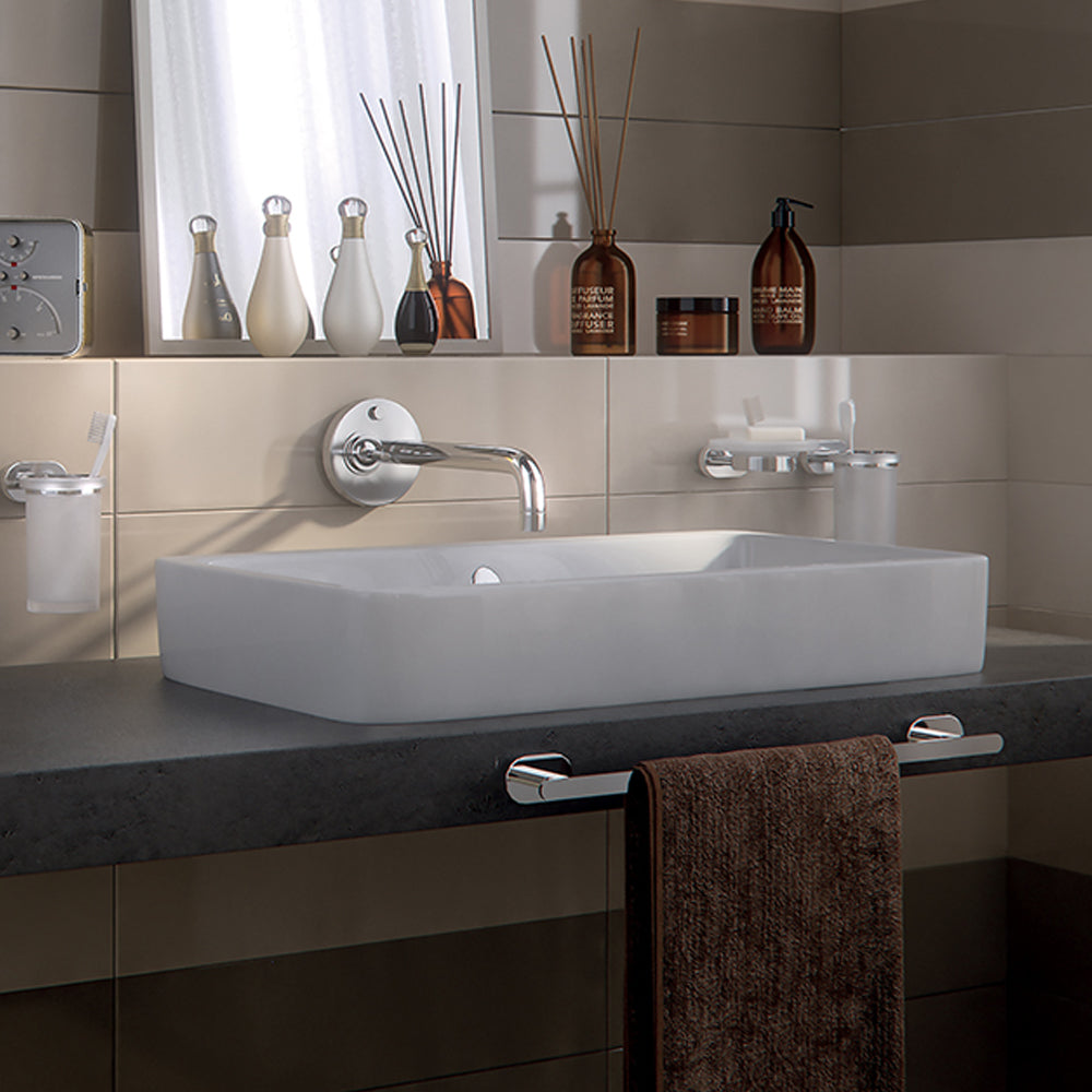 Portasalviette a parete Gedy Bernina cm 45 in acciaio inox cromato by CeramicStore | Lo specialista del tuo bagno