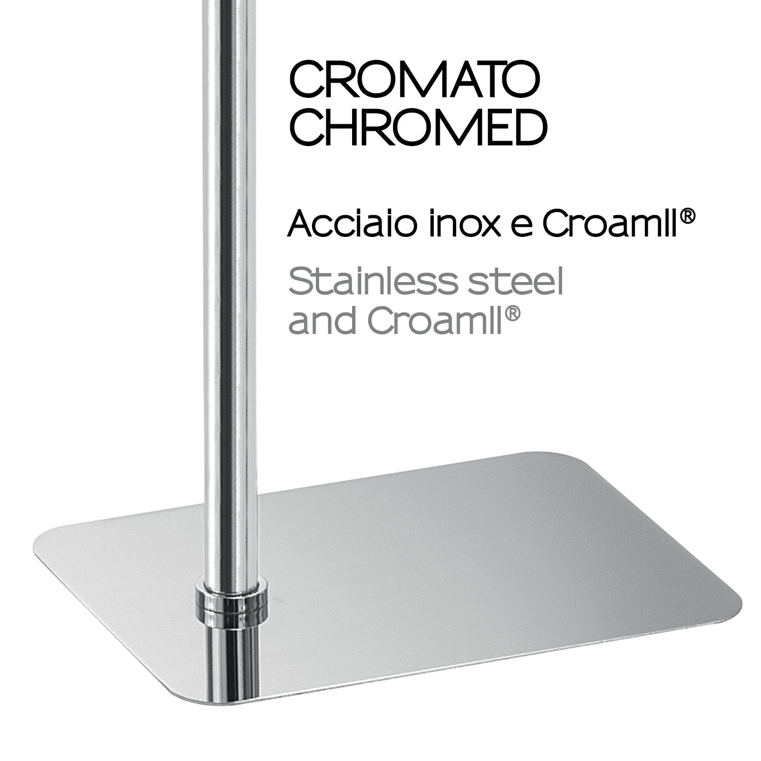 Piantana porta asciugamani Art๠di Gedy - Cromato