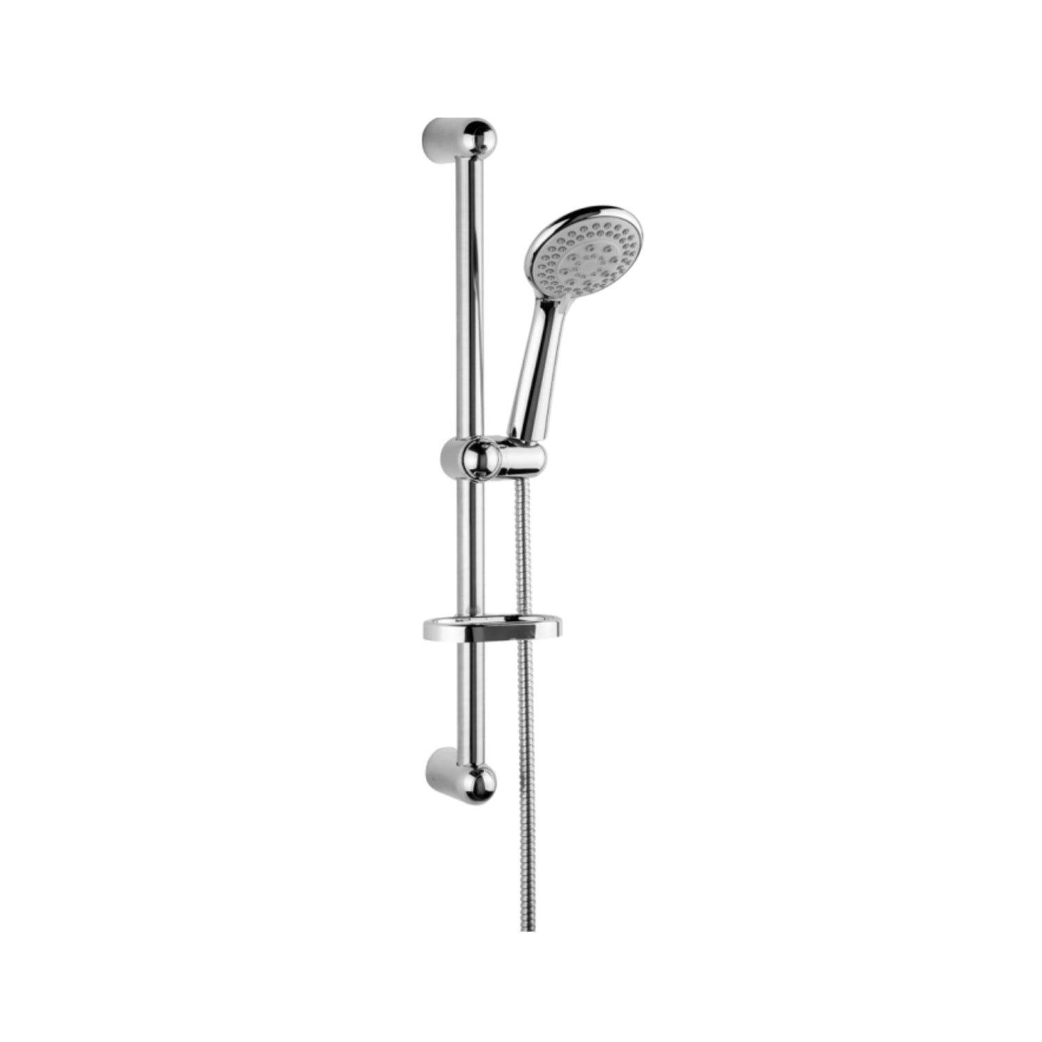 Saliscendi doccia modello Miami con asta in inox e doccetta 5 getti in ABS Collezione Premium Shower by CeramicStore | Lo specialista del tuo bagno