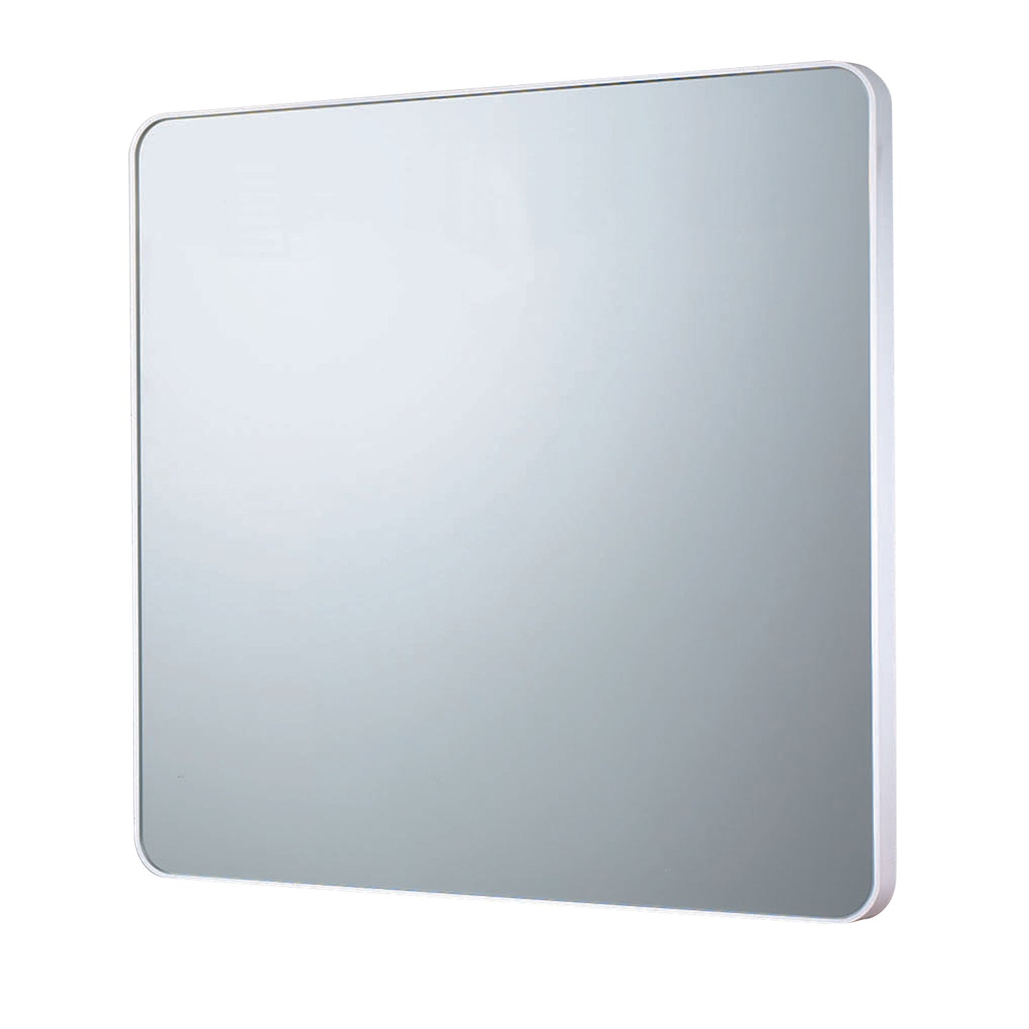 Specchio quadrato 55x55 cm di Gedy con cornice in resine termoplastiche - Bianco by CeramicStore | Lo specialista del tuo bagno