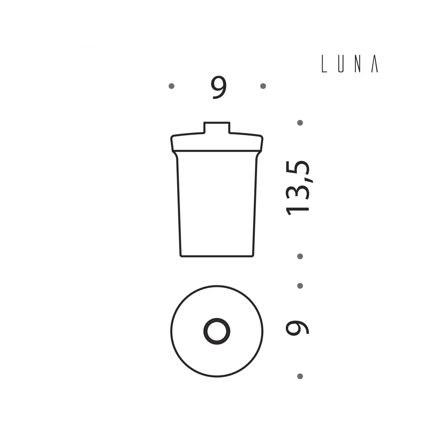 Contenitore per spandisapone in vetro acidato Luna di Colombo Design by CeramicStore | Lo specialista del tuo bagno