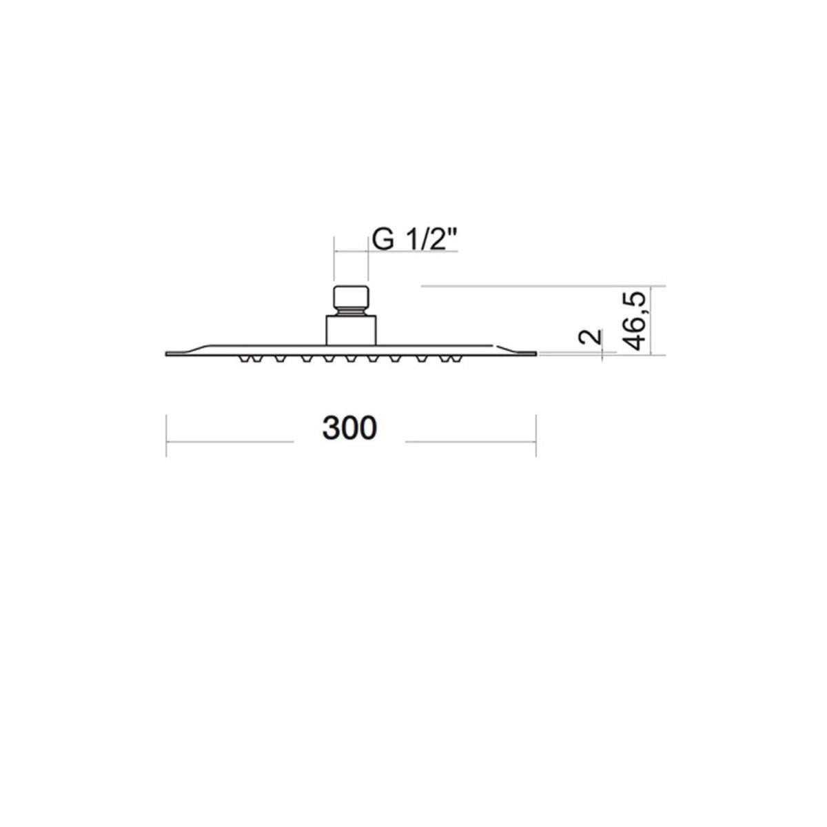 Composizione doccia soffione tondo Ares diametro 300 mm e kit duplex Bossini by CeramicStore | Lo specialista del tuo bagno
