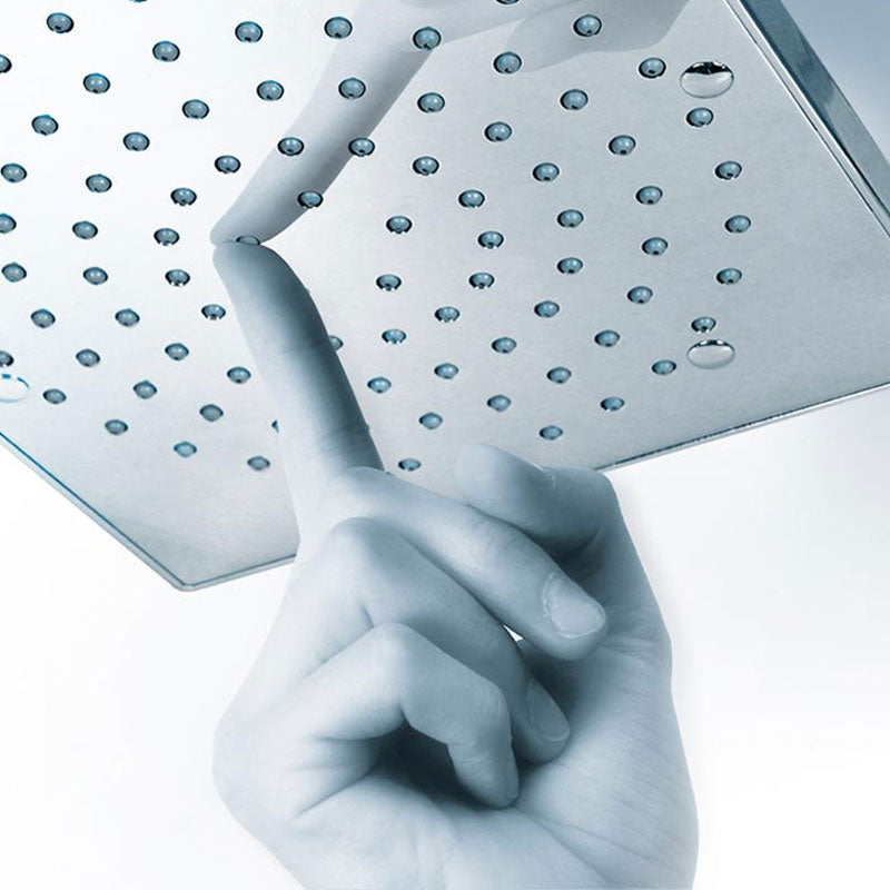 Composizione doccia Bossini con soffione quadrato 21X21, braccio doccia e kit duplex by CeramicStore | Lo specialista del tuo bagno
