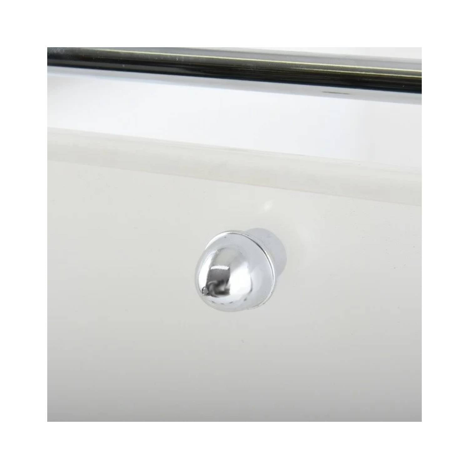 Carrello da bagno 3 cassetti in acciaio colore bianco e cromato by CeramicStore | Lo specialista del tuo bagno