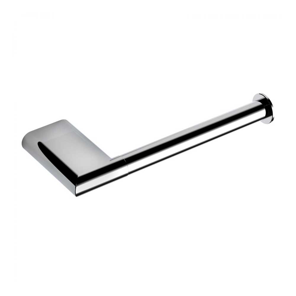 Porta rotolo Destro in ottone cromato Colombo Design collezione Mini Con fissaggio a tassello