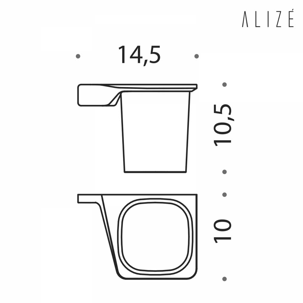 Porta Spazzolino in ottone cromato e vetro versione Destra Colombo Design collezione AlizਠCon fissaggio a tassello inclusi