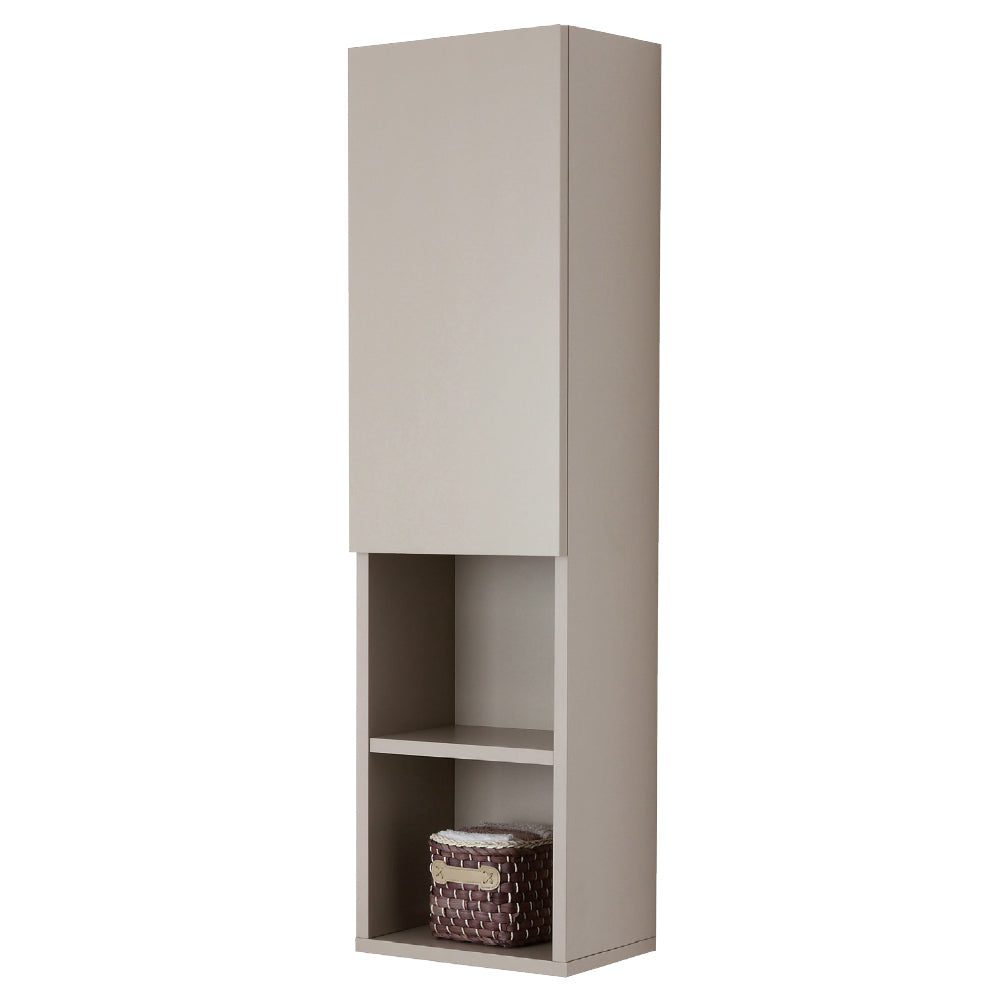 Pensile bagno Shade con anta a chiusura slow-motion e vani a giorno colore tortora by CeramicStore | Lo specialista del tuo bagno