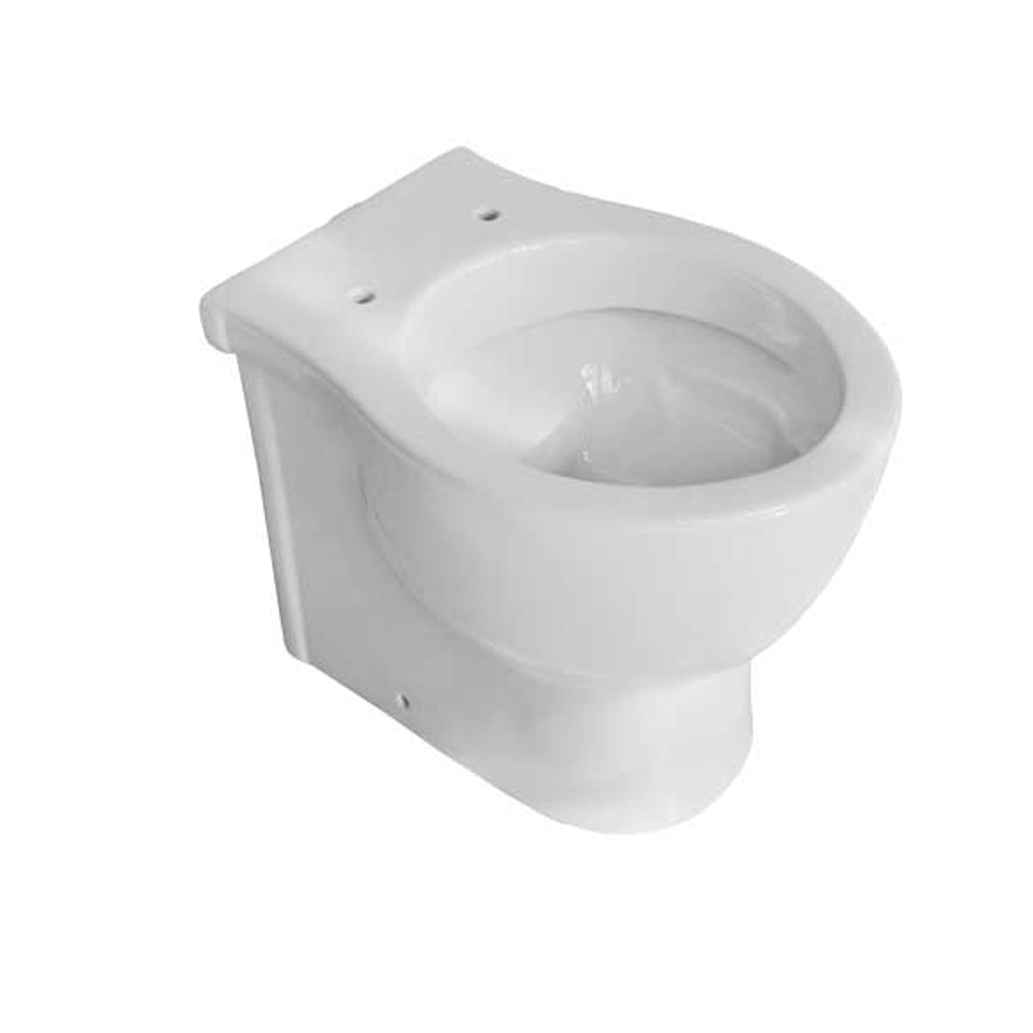 Sanitari filomuro con scarico universale e sedile tradizionale serie Colosseo cm 50