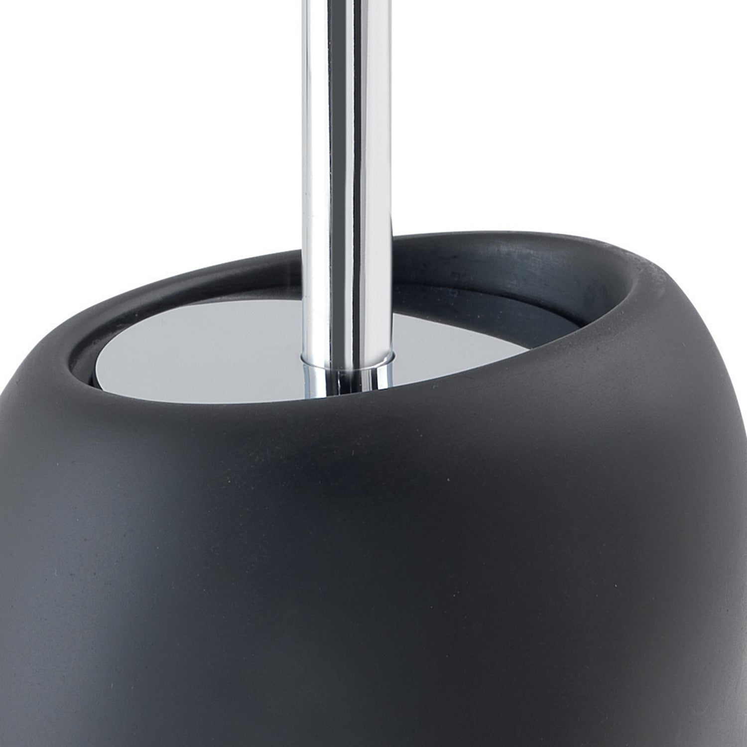 Scopino da appoggio con ciuffo in setole Gedy serie Iside - Nero Matt by CeramicStore | Lo specialista del tuo bagno