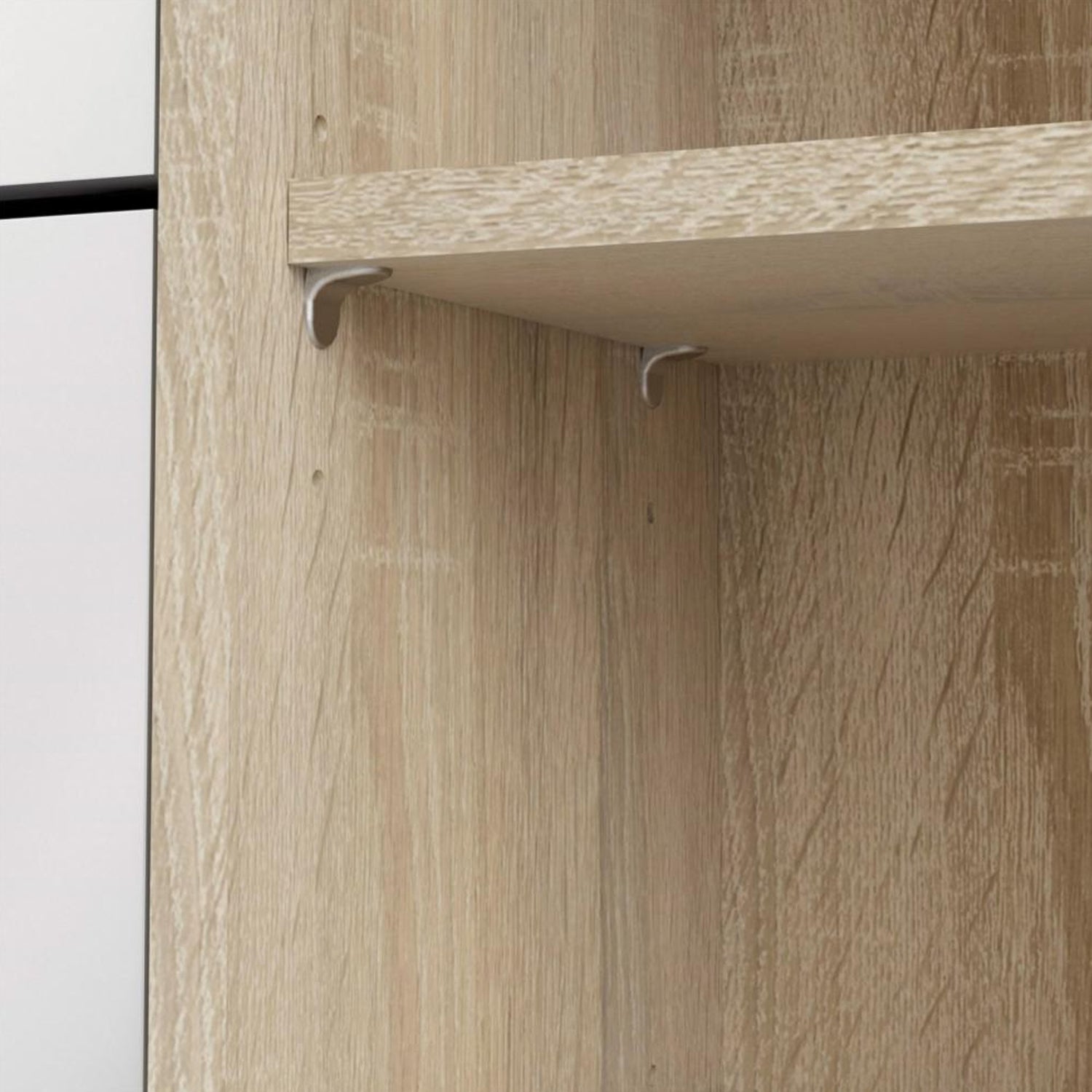 Scarpiera con ante a ribalta e anta in rovere e bianco 102x24cm e H. 125cm by CeramicStore | Lo specialista del tuo bagno