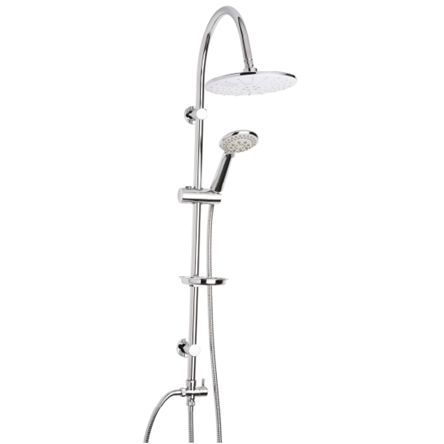 Colonna doccia modello Capri inox e soffione e doccetta in ABS Collezione Premium Shower by CeramicStore | Lo specialista del tuo bagno