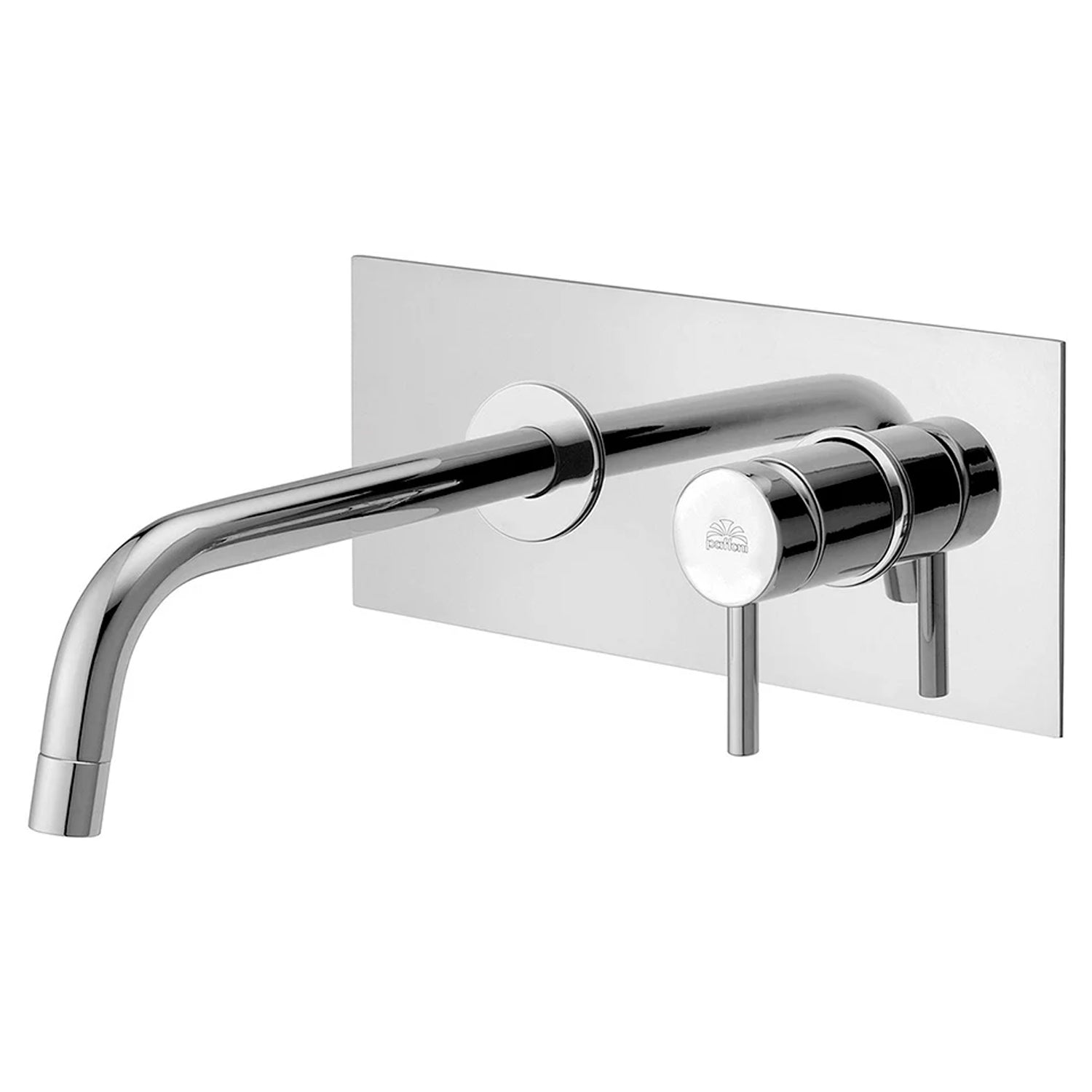 Bocca a Muro Paffoni Light con piastra in acciaio Inox - Cromo by CeramicStore | Lo specialista del tuo bagno