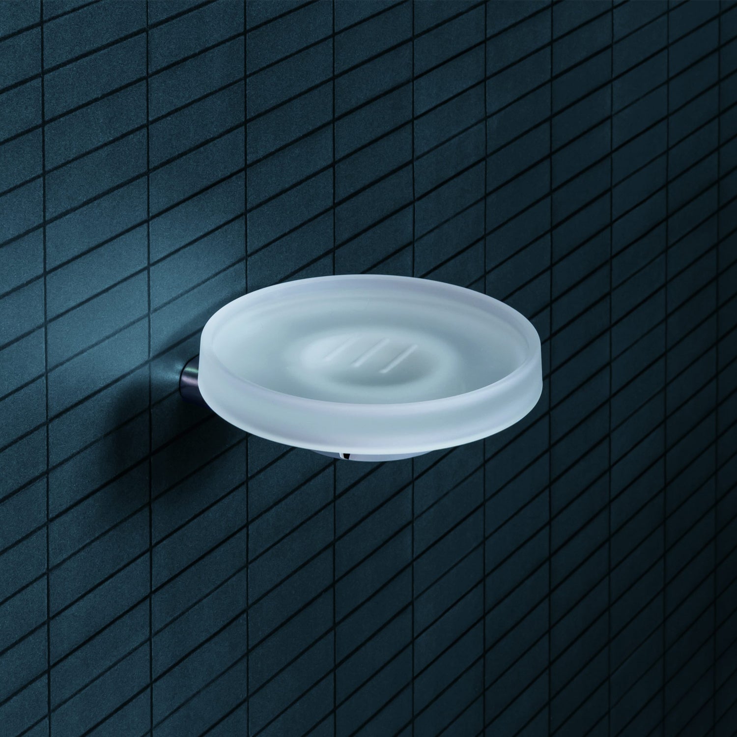 Porta Sapone da appoggio in ottone cromato Colombo Design collezione Mini
