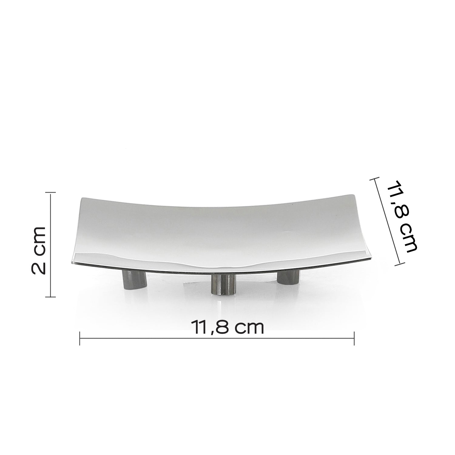 Portasapone in Acciaio Inox Gedy serie Nemesia - Lucido - VERSIONE OUTLET