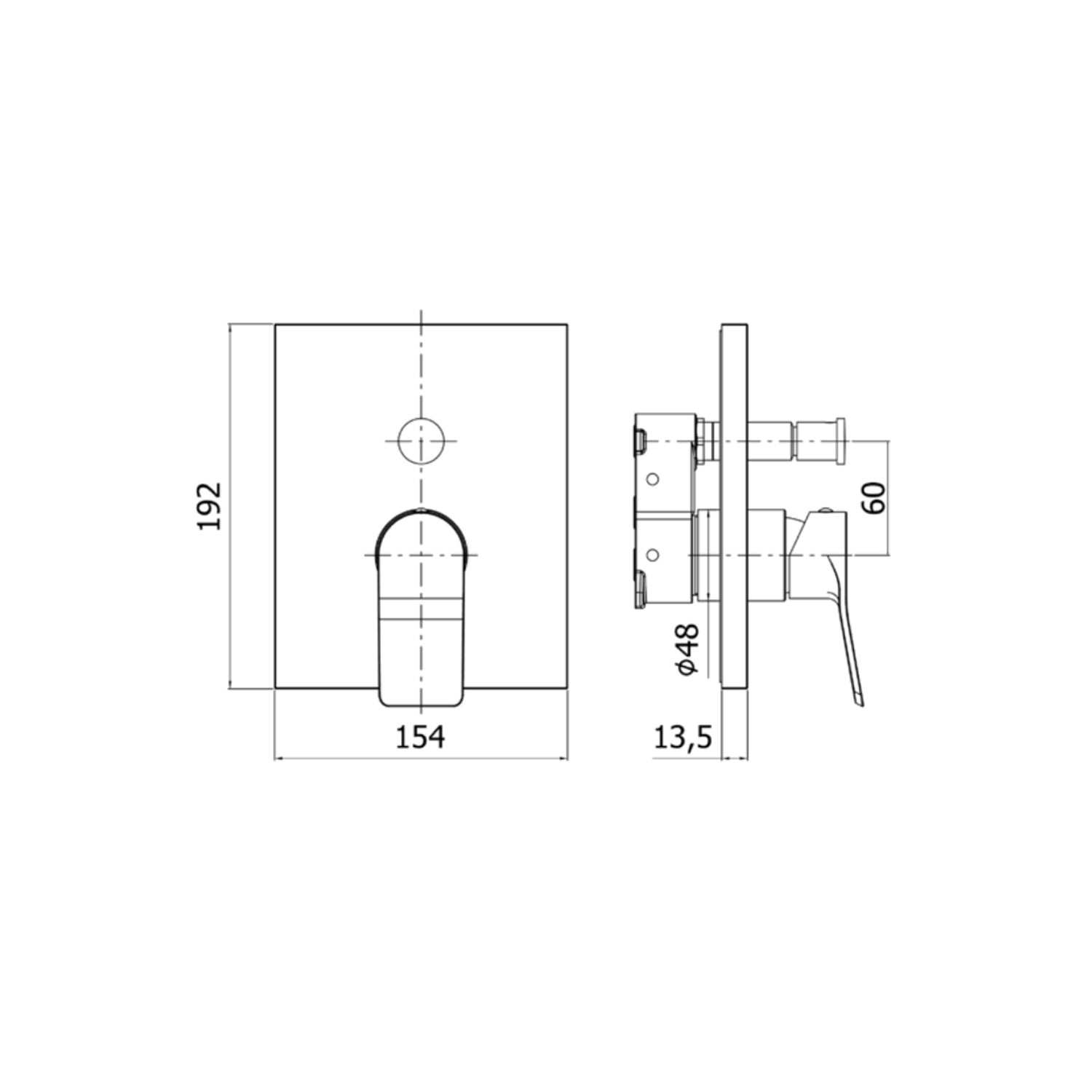 Set esterno miscelatore incasso doccia a 2 uscite Paffoni serie Tilt - Bianco Opaco by CeramicStore | Lo specialista del tuo bagno